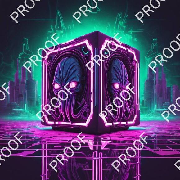 " Cthulhu" 12x10 Picture Photo Image AI Art limited edition COA - Picture 1 of 1